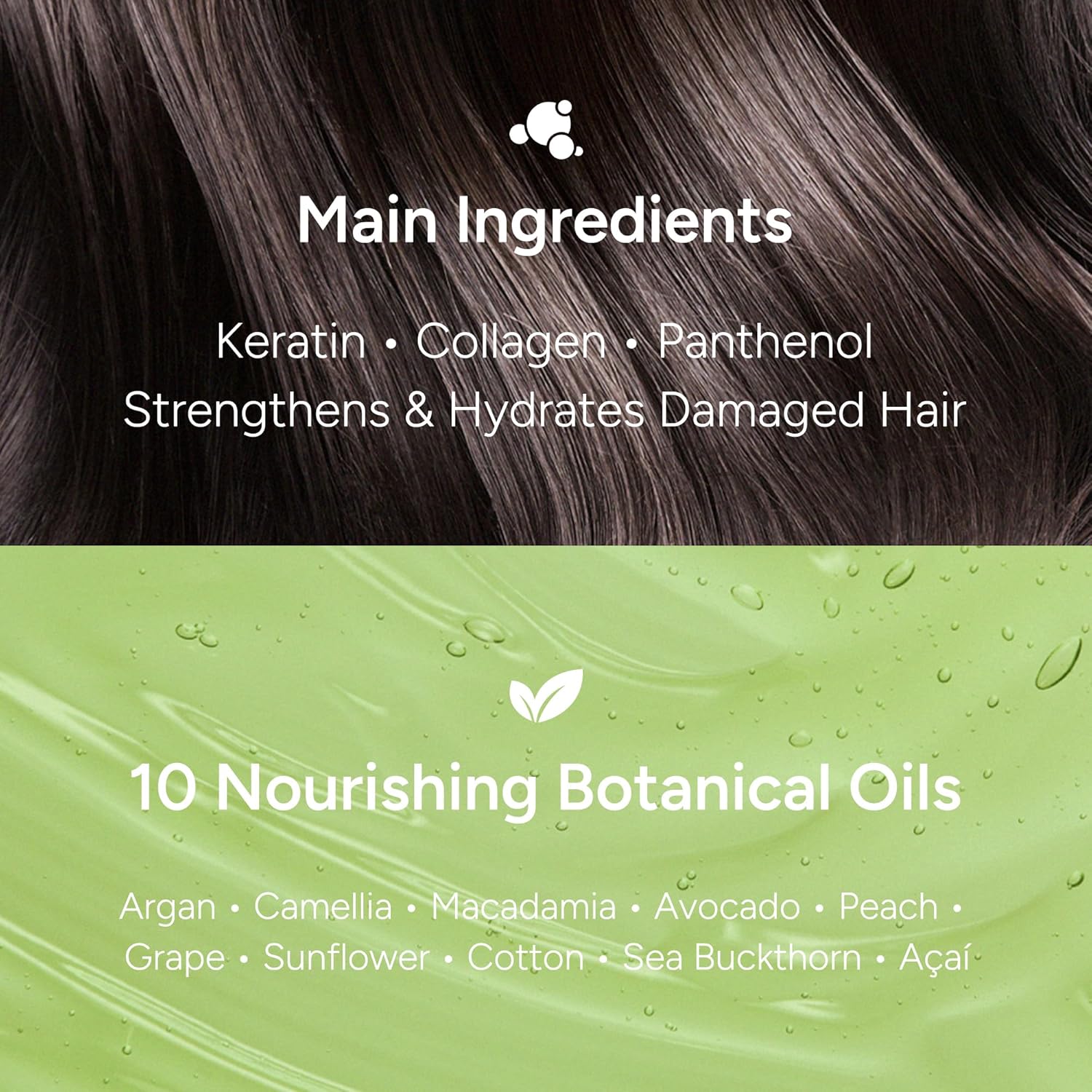 2-in-1 Korean Hair Perfume Oil & Serum with Moroccan Argan Oil & 12 Amino Acids for Dry, Damaged, Glass Hair Shine & Frizz-Control – Paraben & Alcohol-Free – Woody Blackberry – 100ml / 3.38 fl oz - Image 5