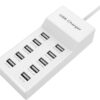 10-Port USB Wall Charger Station with Rapid Charging Auto Detect Technology Safety Guaranteed Family-Sized USB Ports for Multiple Devices Smart Phone Tablet Laptop Computer