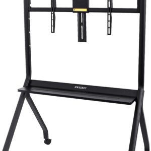 HWSXEEC Smart Board Stand with Wheels for 55''-86'' Interactive Whiteboard, Electronic Smart Whiteboard Stand with 4 360-Degree Omnidirectional Casters and Fixing Device to Prevent Movement