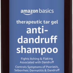 Amazon Basics Therapeutic Plus Coal Tar Anti-Dandruff Shampoo 0.5%, 16 Fl Oz, Pack of 1