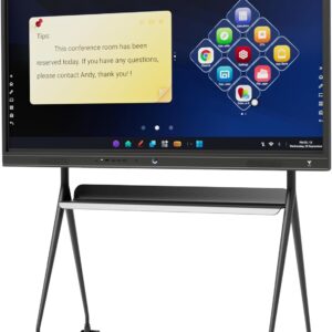 TIBURN R2 75" 4K UHD Smart Board | Smart Digital Whiteboard | All-in-One Touch Screen Computer with Open App Ecosystem, Includes Movable Stand+Wall Mount, Ideal for Office, Classroom, and Conference