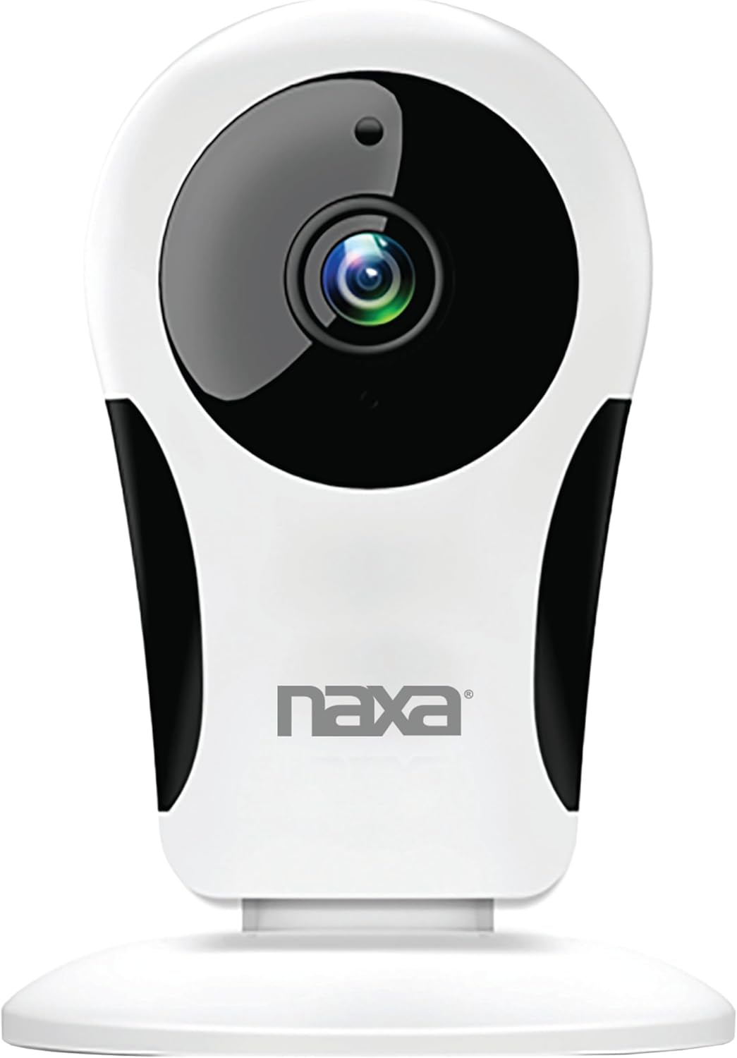 Naxa Electronics NSH-3001 Wi-Fi Smart Camera with 24/7 HD Recording, 105° Viewing Angle, Remote Operation, Video Tuning, Night Vision, Real-Time Activity and Alerts, Time Scheduling, White and Black