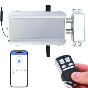 Electronic Deadbolt Anti-Theft Smart Hidden Door Lock with Remote Control and Smartphone App Access