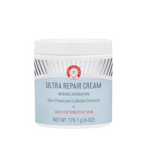 First Aid Beauty - Ultra Repair Cream, Intense Hydration Whipped Colloidal Oatmeal, Clinically Proven to Strengthen Skin Barrier in 7 Days & Helps Relieve Eczema, Luxury Face & Body Moisturizer, 6 oz