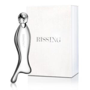 RISSING 4-in-1 Gua Sha Facial Tools: FSAHSA Eligible, Lymphatic Drainage Massager Facial Roller for Wrinkles and Lifting, Stainless Steel Gua Sha Tool for Face (Luxury Box Edition)