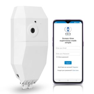 Egis Control Locking Smart Plug for Kids' Screen Time – Parental Controls for TV, Gaming Consoles, and Computers – Remote App Control, One Time Purchase with No Monthly Fees, Wi-Fi