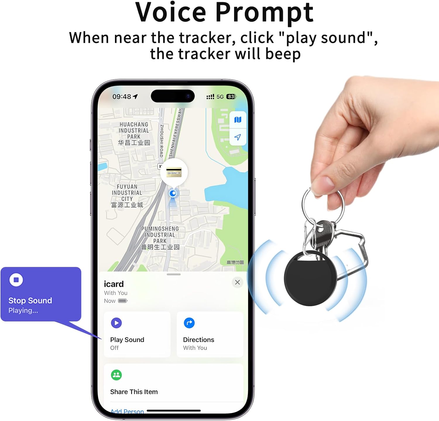 Air Tracker Tags 4 Pack Smart Tag Bluetooth Trackers Work with Apple Find My (iOS Only), Lightweight Tag Prevent Loss of Luggage Wallets Keys Bags,Replaceable Battery,IP67 Waterproof - Image 4