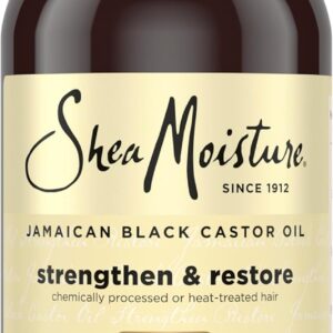 SheaMoisture Strengthen and Restore Shampoo Pure Jamaican Black Castor Oil for Damaged Hair To Cleanse and Nourish Hair 13 oz