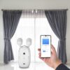 Smart Curtain Opener with Remote Control - High-Performance Motor for Roman, T/U-Shaped Tracks - Automated Opening/Closing (WiFi)