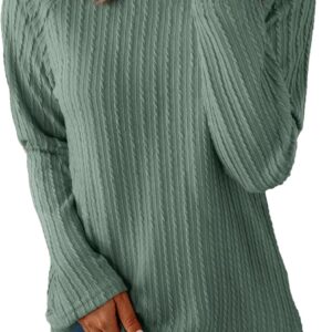 Dokotoo Womens Tops Long Sleeve Lightweight Shirts 2026 Spring Fashion Clothing Trendy Tops Crewneck Knit Basic Tee