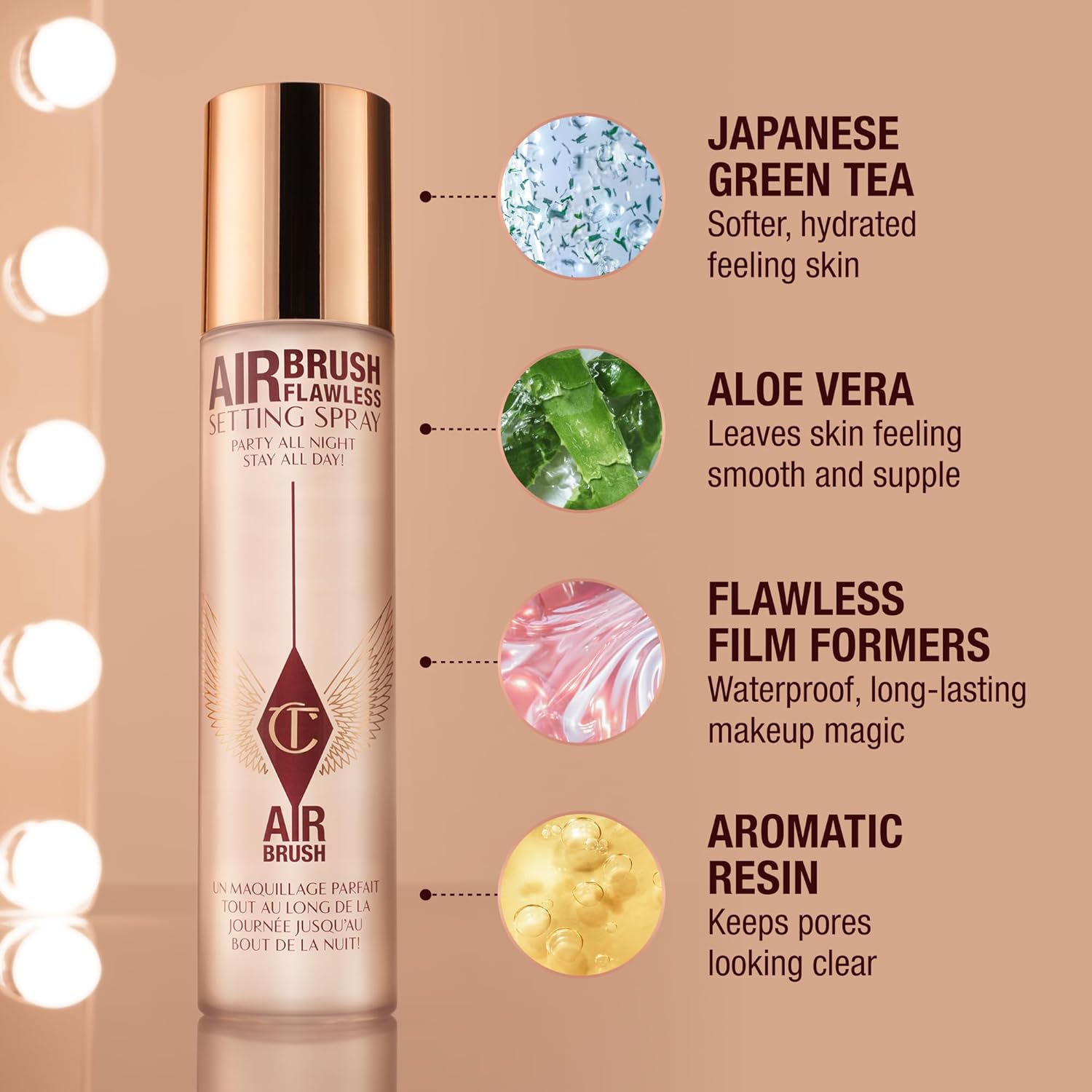 Charlotte Tilbury Airbrush Flawless Setting Spray - Gift Set Essential - Ultra-Fine Mist to Prime & Set Makeup - Perfect for Pairing with Other Skincare & Makeup Favorites - Image 7