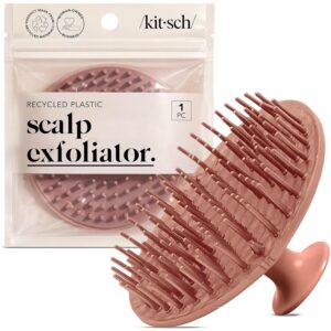 Kitsch Scalp Massager for Hair Care - Scalp Scrubber, Shampoo Brush & Exfoliator for All Hair Types - Relaxing & Exfoliating - Terracotta