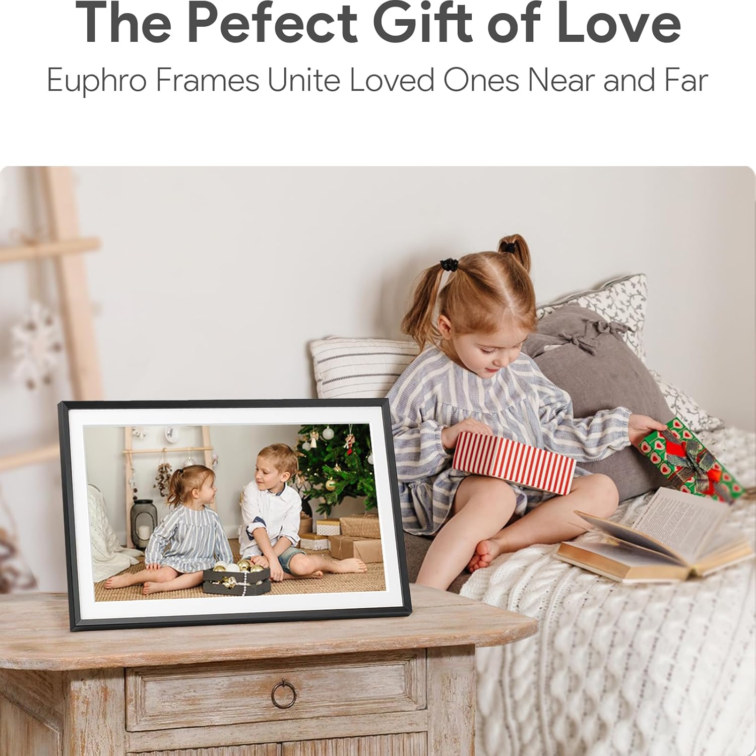 15.6'' Digital Picture Frame with 1920x1080 IPS Touch Screen, Smart Digital Photo Frame with 32GB Storage, Easy Setup to Share Photos/Videos via Free App - Image 6
