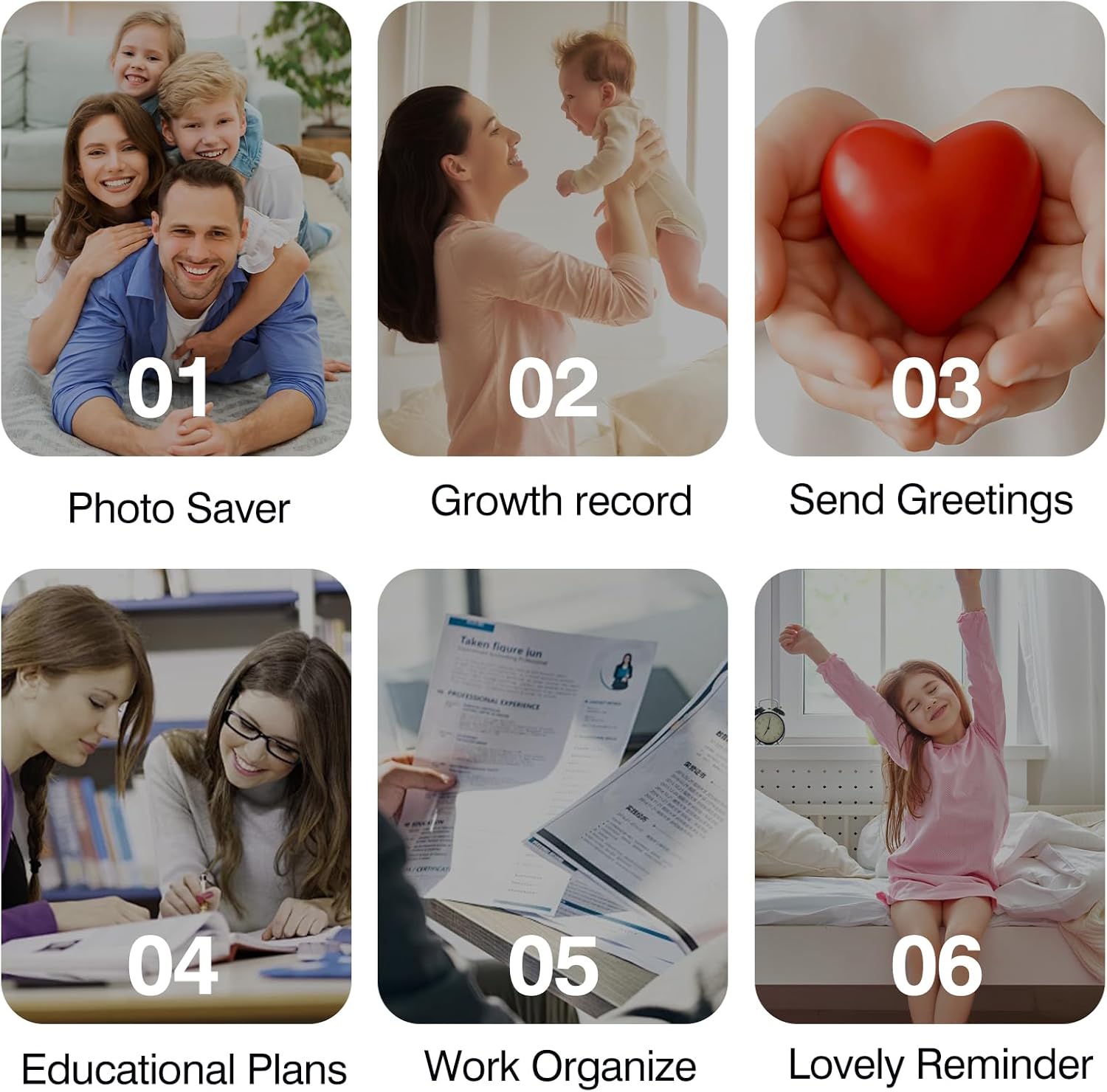 Digital Calendar 15.6 inch ECalendar Planner Wall Touch Screen, Electronic Calendars for Family Organizer, Smart Chore Chart Sync with Phone by App for Meal Planner, Photo Share Stand & Wall Mount - Image 7