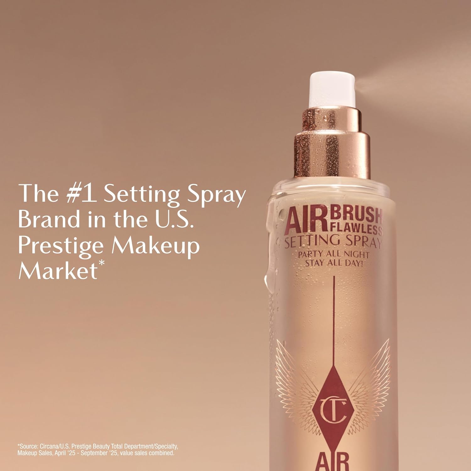 Charlotte Tilbury Airbrush Flawless Setting Spray - Gift Set Essential - Ultra-Fine Mist to Prime & Set Makeup - Perfect for Pairing with Other Skincare & Makeup Favorites - Image 6
