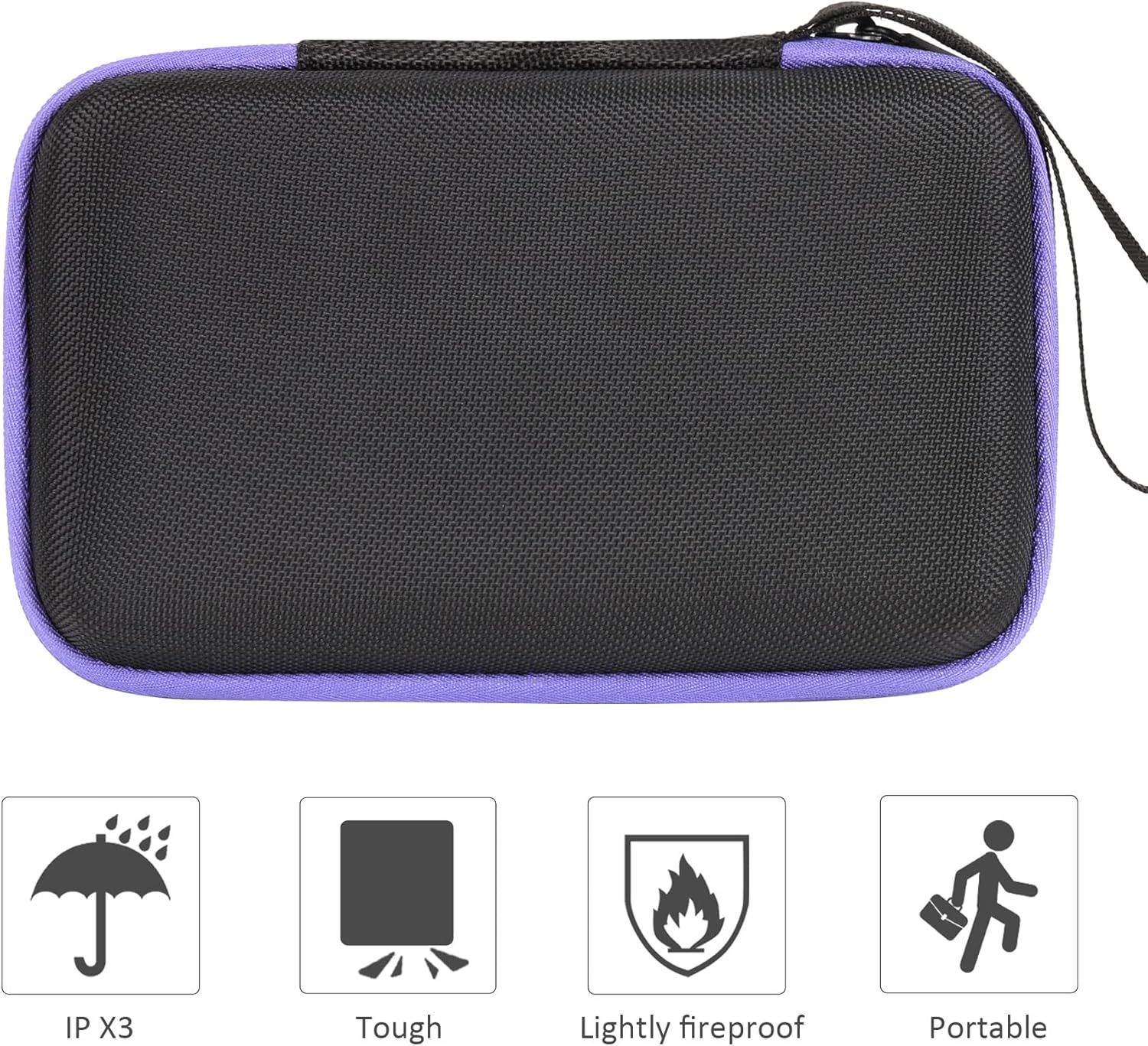 co2CREA Hard Case Replacement for VTech KidiBuzz 3 / KidiBuzz G2 Kids’ Electronics Smart Device KidiConnect (Black Case + Inside Purple) - Image 7