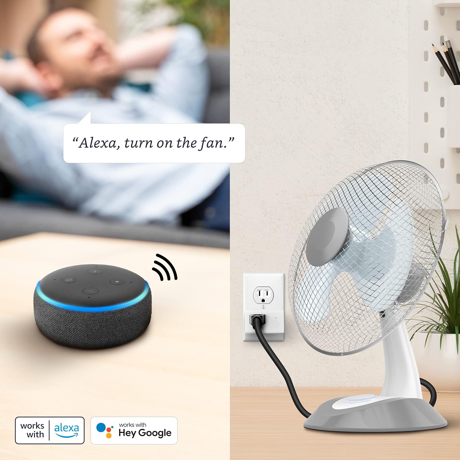 Feit Electric WiFi Work with Alexa and Google Home, Feit App, No hub required, Remote Control From Anywhere 15 Amp Smart Outlet Plug, Indoor, 120 volts, Plastic, White - Image 5