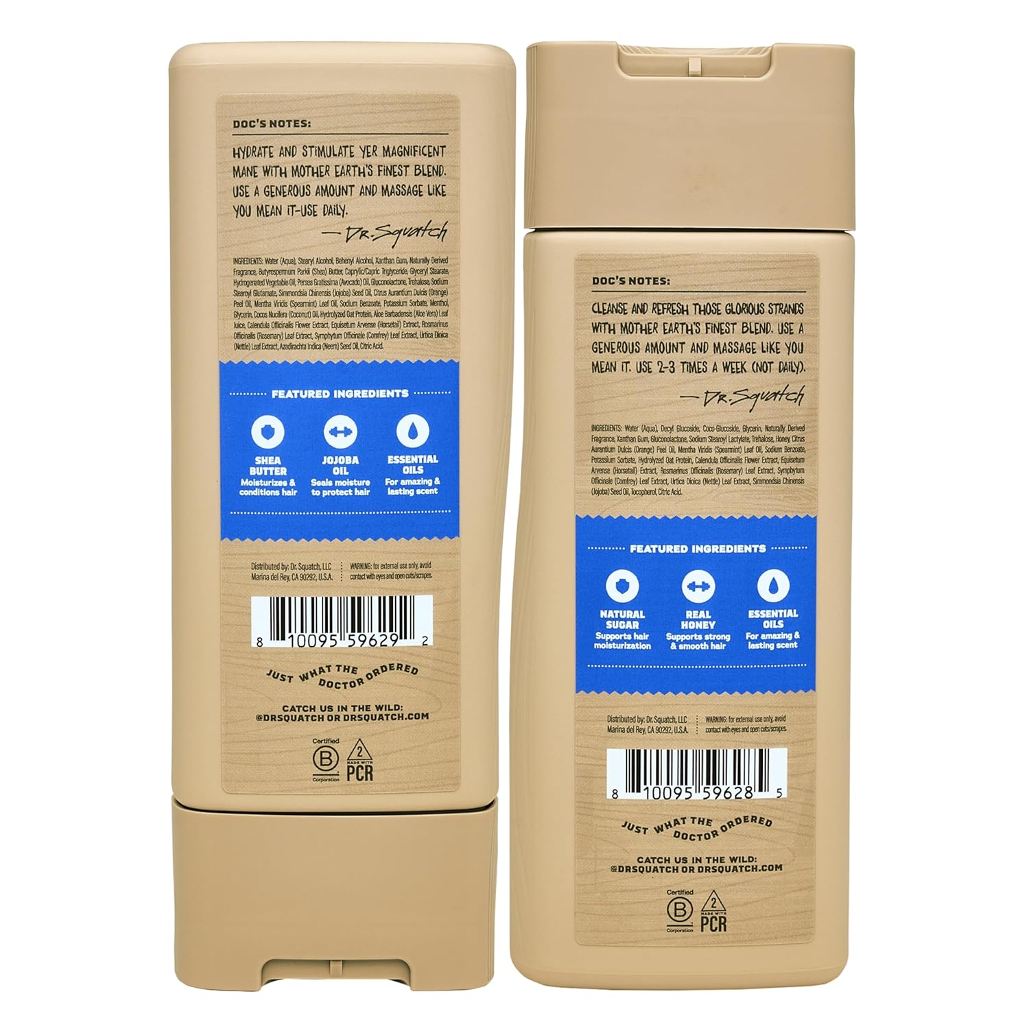 Dr. Squatch Natural Men's Shampoo and Conditioner Set - Healthy, Full Looking Hair - Fresh Falls Natural Shampoo and Conditioner for Men (11 fl oz, 2-Pack) - Image 3