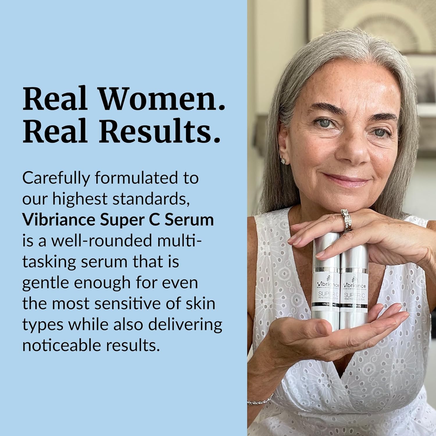 Vibriance Super C Serum for Mature Skin - All-in-One Vitamin Formula Hydrates, Firms, Lifts, Smooths, Targets Age Spots, Wrinkles, 1 fl oz - Image 6