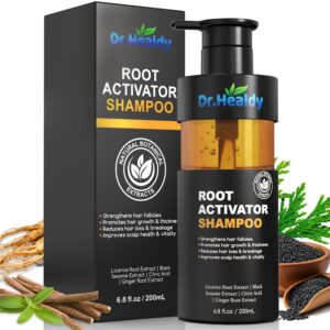 Root Activator Shampoo for Hair Growth,Anti-Hair Loss, Natural Formula for Men and Women,Sulfate Free-6.8 fl oz / 200 mL