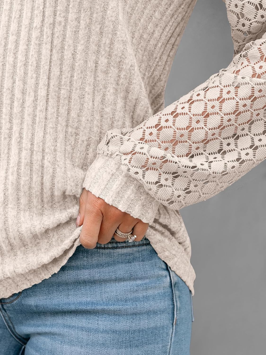 AUTOMET Women Summer Tops Spring Fashion 2026 Lace Long Sleeve Shirts Fall Sweaters Dressy Casual Tunic Blouse Work Clothing - Image 5