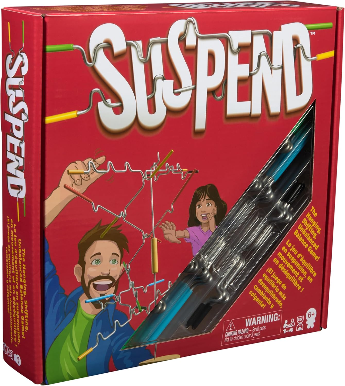 Spin Master Games, Suspend, A Balancing Family Game of Tricky Hangs & Steady Hands, Family Game Night, Learning Toy, 1-4 Players, for Ages 6 & Up - Image 8