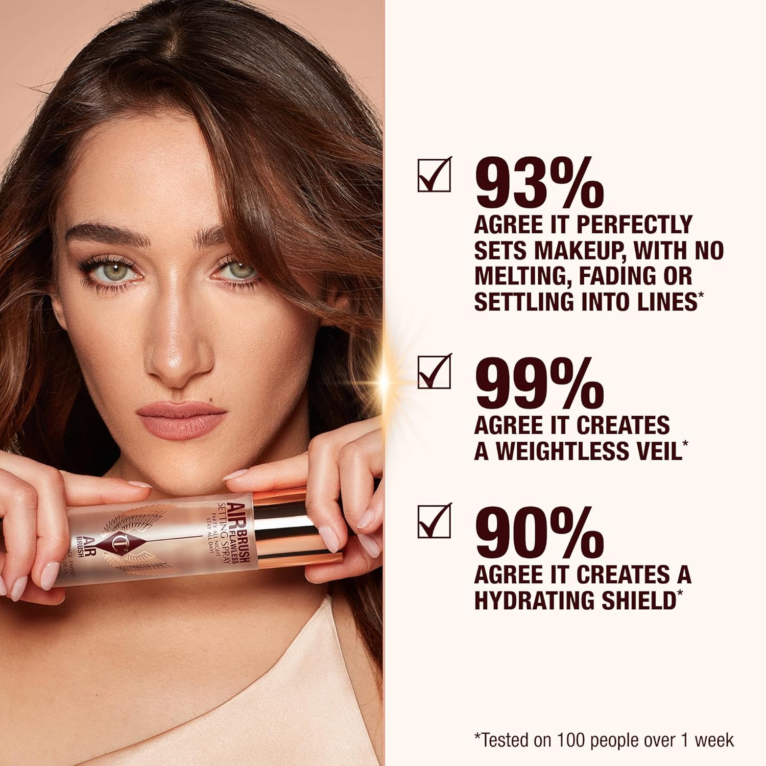 Charlotte Tilbury Airbrush Flawless Setting Spray - Gift Set Essential - Ultra-Fine Mist to Prime & Set Makeup - Perfect for Pairing with Other Skincare & Makeup Favorites - Image 3