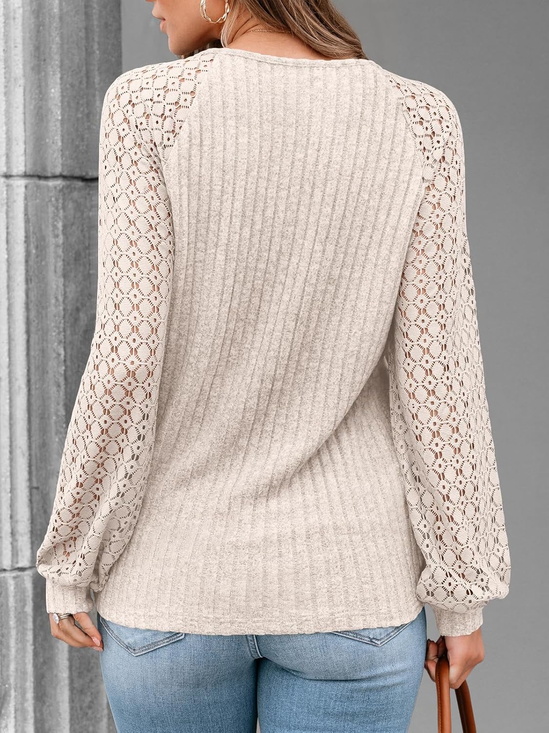 AUTOMET Women Summer Tops Spring Fashion 2026 Lace Long Sleeve Shirts Fall Sweaters Dressy Casual Tunic Blouse Work Clothing - Image 4