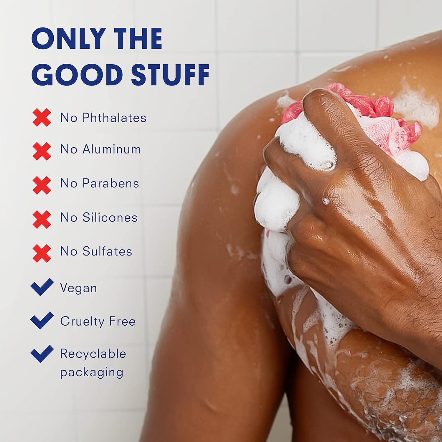 Huron Men’s Moisturizing Body Wash – Crisp & Invigorating Scent of Citrus, Eucalyptus, Mint, & Aromatic Greens - Made With Coconut Oil, Vitamin E & Witch Hazel – Vegan, Cruelty-Free - 12.2 fl oz - Image 6