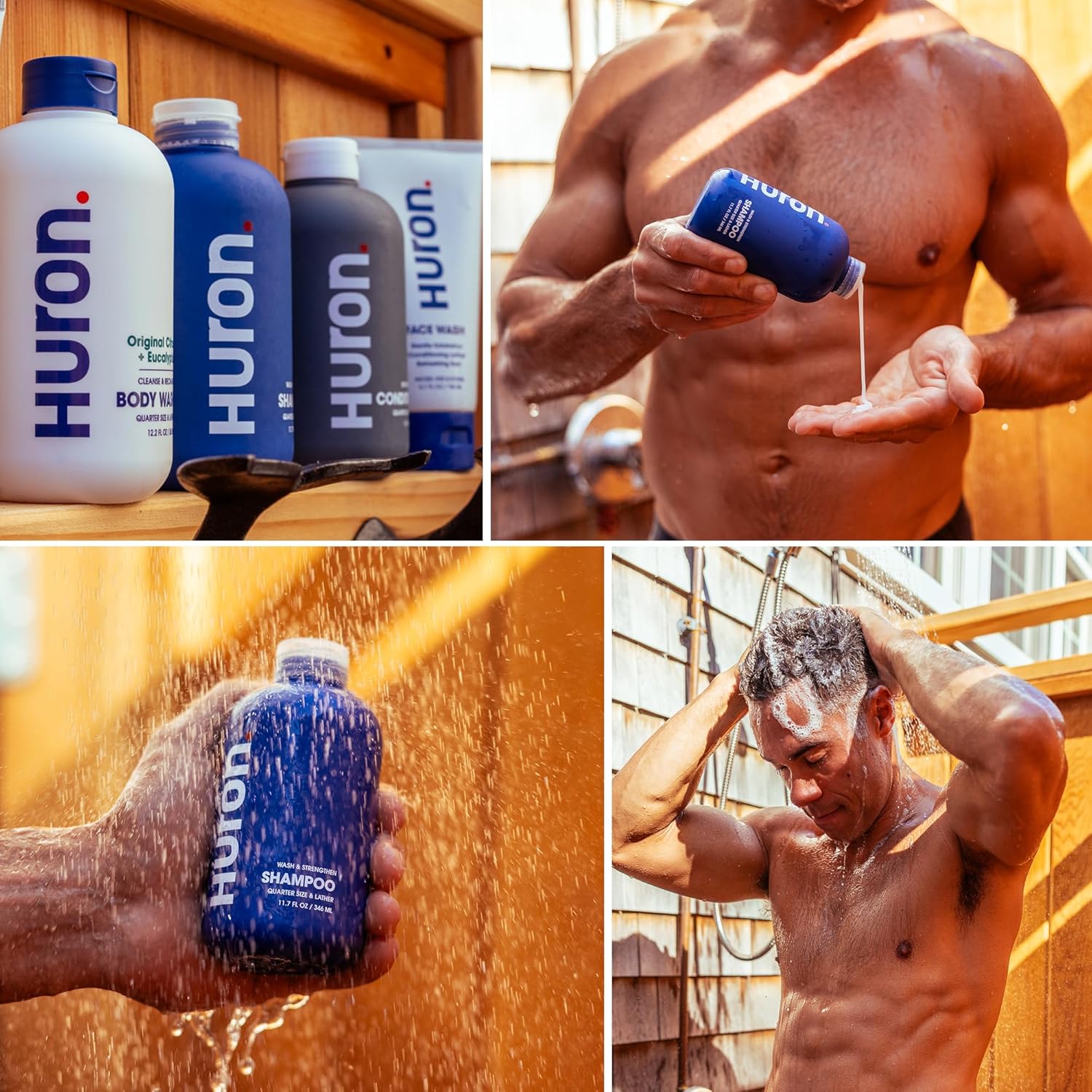 Huron Clean Citrus Woods Men's Shampoo – Strengthening, Hydrating & Nourishing – Sulfate-Free, Vegan & Cruelty-Free – 12 oz – Invigorating Citrus & Mint Scent - Image 6