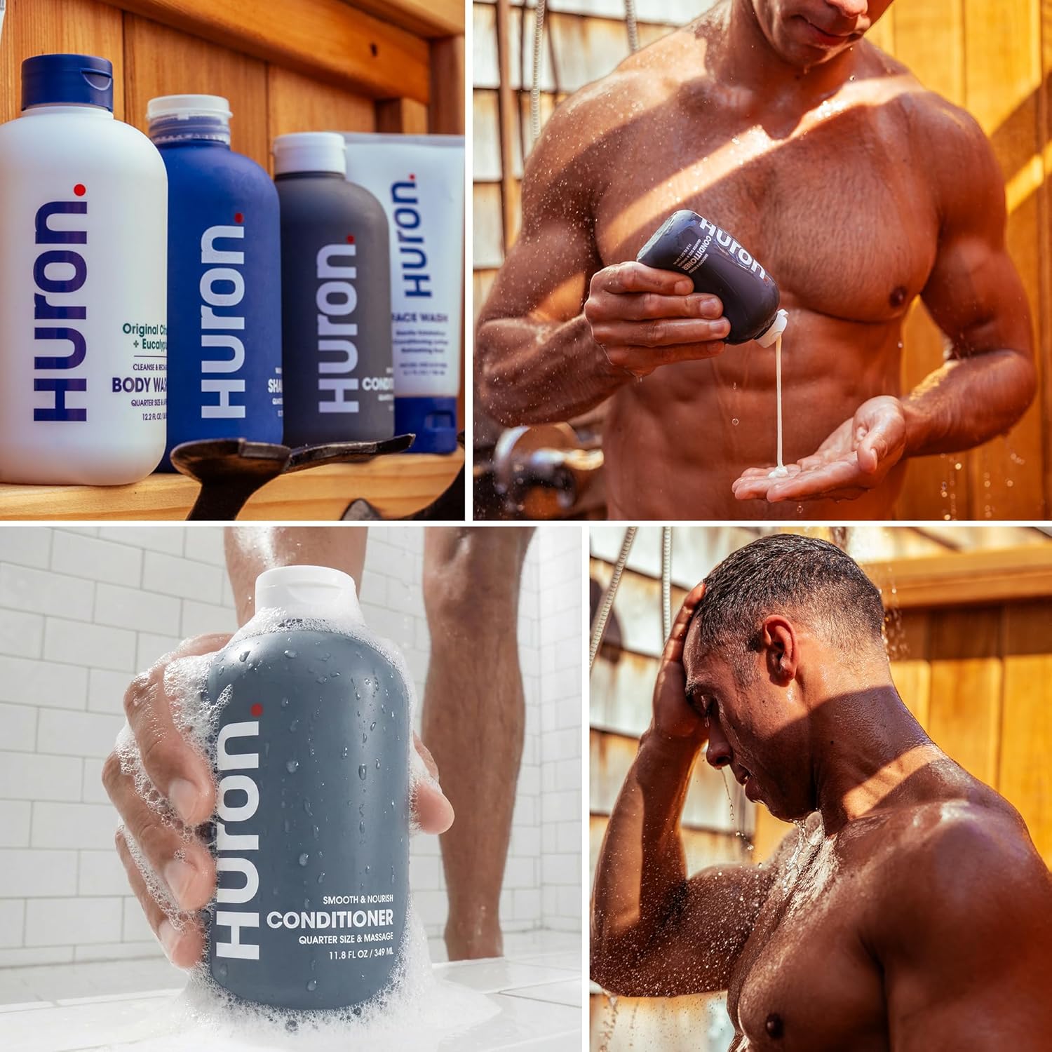 Huron Men’s Conditioner - Lightweight, Hydrating Conditioner - Eliminates Frizzy Hair, Moisturizes, & Restores Shine - Clean & Invigorating Scent - 100% Vegan Ingredients & Cruelty-Free - 11.8 Fl Oz (2 Pack) - Image 6
