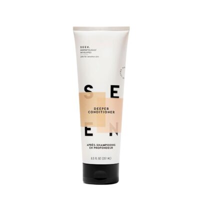 SEEN Deeper Conditioner, Scented- Non-Comedogenic Hair Deeper Conditioner- Dermatologist-Developed - Safe for Sensitive, Eczema & Acne Prone Skin (8.5 Fl. Oz, Scented)