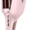 L'ANGE Hair SculptWaver Titanium Deep Wave Crimper | Modern Crimper for Easy, Uniform Waves & Sculpted Texture | Negative Ion Technology for Frizz-Free Shine & Smooth Hair (Blush - Large)