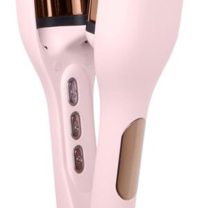 L'ANGE Hair SculptWaver Titanium Deep Wave Crimper | Modern Crimper for Easy, Uniform Waves & Sculpted Texture | Negative Ion Technology for Frizz-Free Shine & Smooth Hair (Blush - Small)
