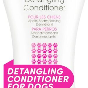 BioSilk for Dogs Silk Therapy Dog Detangling Conditioner, Dog Coat Conditioner to Help Smooth Knots and Tangles and Support Soft Manageable Coats during Routine Grooming, 12 Fl Oz