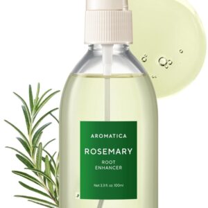 AROMATICA Root Enhancer Rosemary water spray for hair growth - with rosemary oil & caffeine & biotin - Korean hair care for hair thinning & hair loss - free from silicone, paraben and sulfate