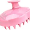 URTHEONE Soft Silicone Hair Scalp Massager Shampoo Brush for Wet Dry Oily Curly Straight Thick Thin Rough Long Short Natural Men Women Kids Pets Hair Care Tools（Pink