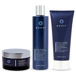 Renew™ Hydrating Hair Care System - Shampoo, Conditioner, and Masque System for Dry, Brittle Hair (8 oz/6 oz/5 oz)