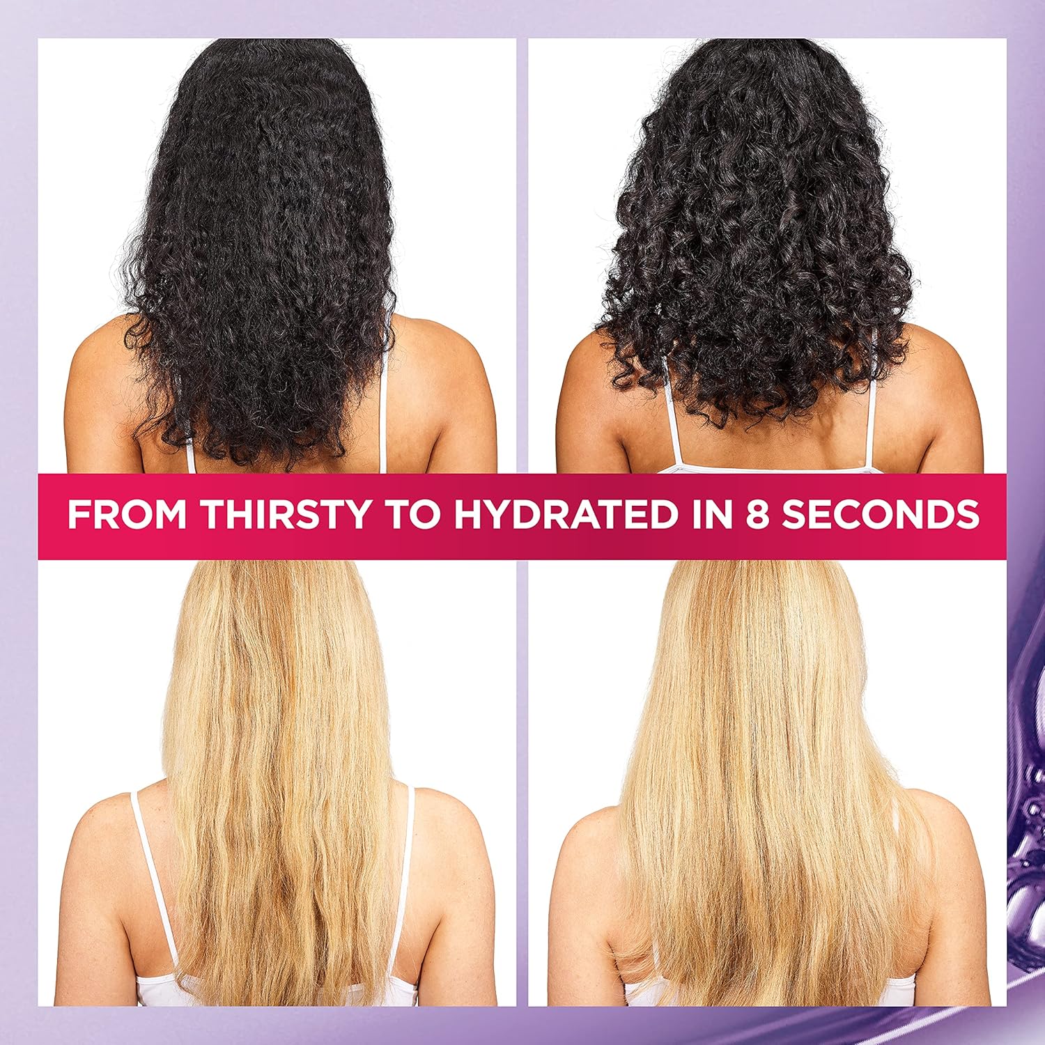 L'Oreal Paris Elvive Hyaluron Plump Flash Hydration Wonder Water Hair Rinse, 8 Second Hydrating Hair Care Treatment for Soft, Shiny Hair, 6.8 Fl Oz - Image 3